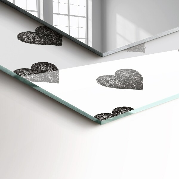 Diseño de corazón negro