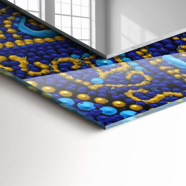 Mandala con puntos azules