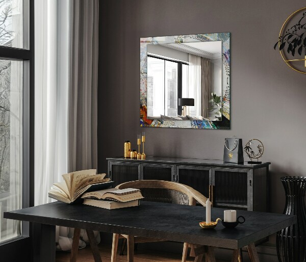 Mosaico abstracto de círculos