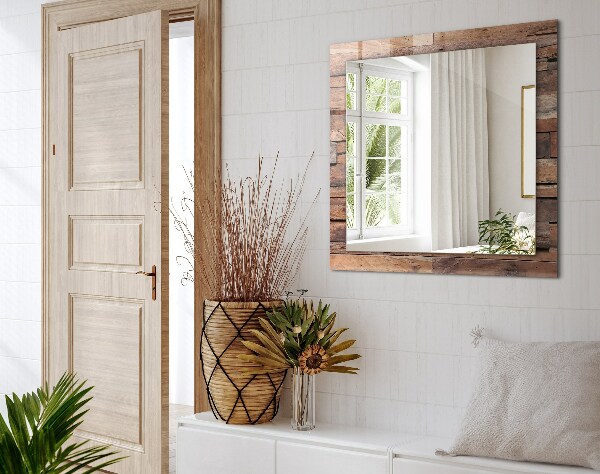 Pared revestida de madera