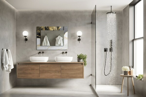 Arte abstracto en dorado