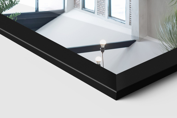 Espejo de pie negro 36x156 cm