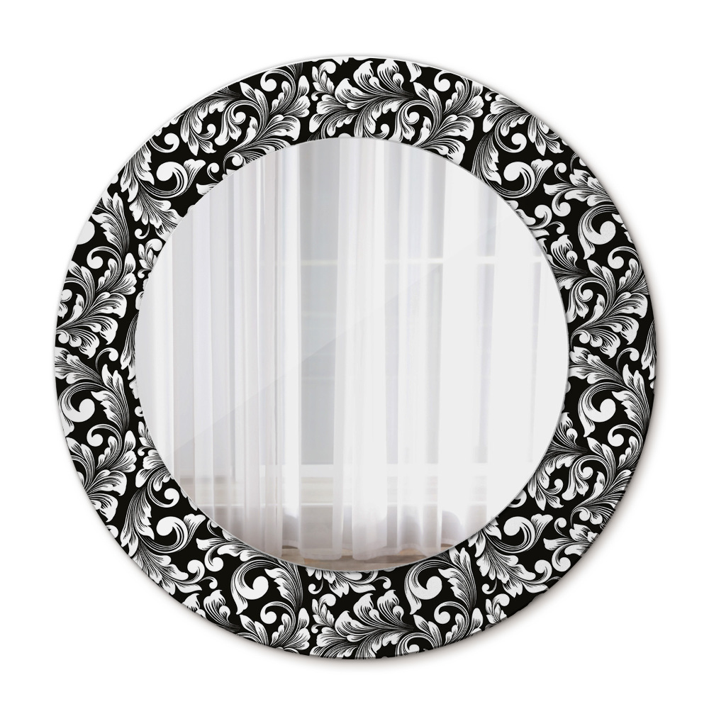 Espejo redondo con decoración Ornamento