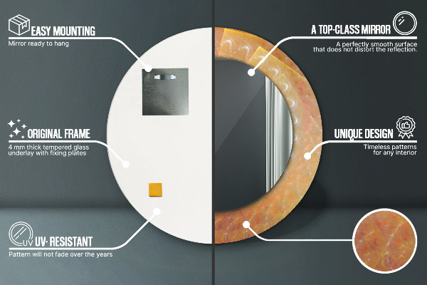 Espejo ścienne decorativo redondo Abstracción espiral