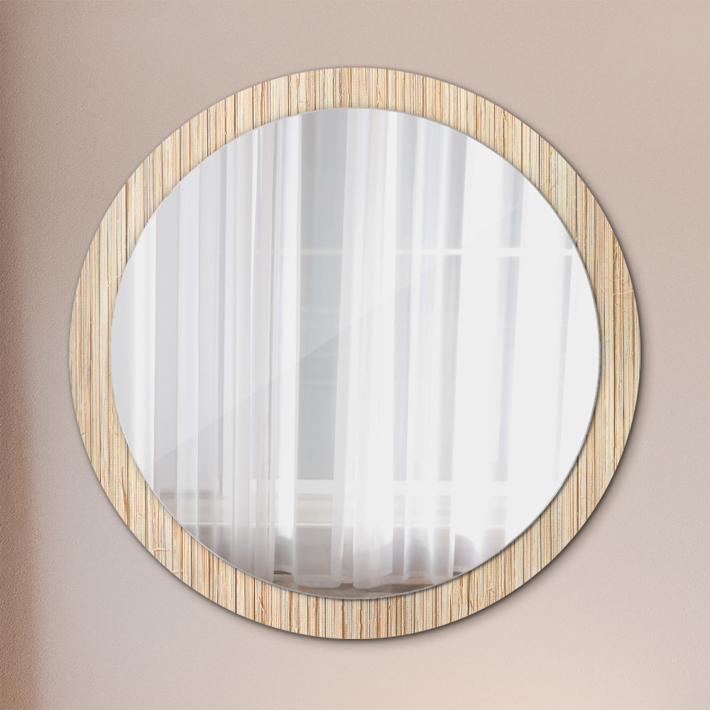 Espejos decorativos redondos de bambú Beire - Konzept Store®