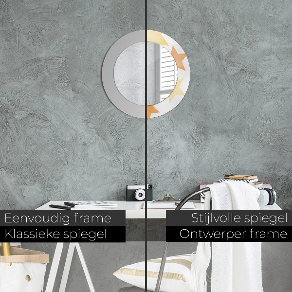 Espejo ścienne decorativo redondo Estrellas pastel