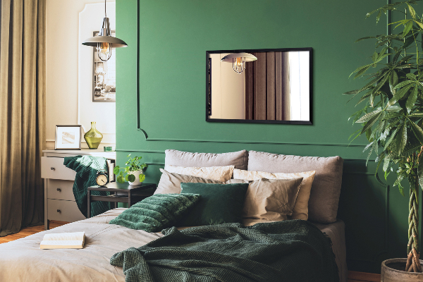 Espejo negro para pasillo 50x50 cm