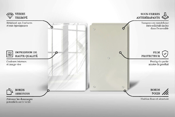 Protector pared cocina Mármol delicado