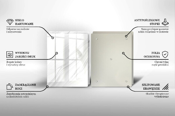 Protector pared cocina Mármol delicado