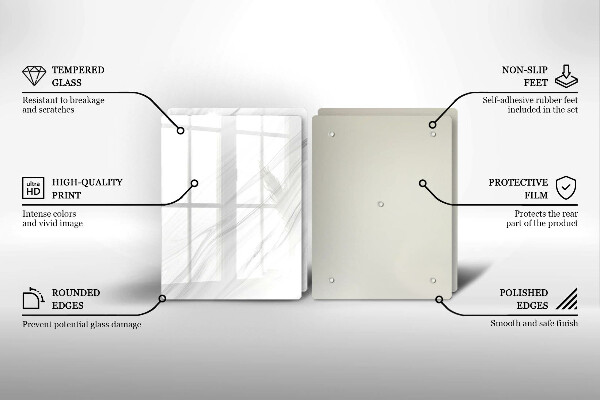 Protector pared cocina Mármol delicado