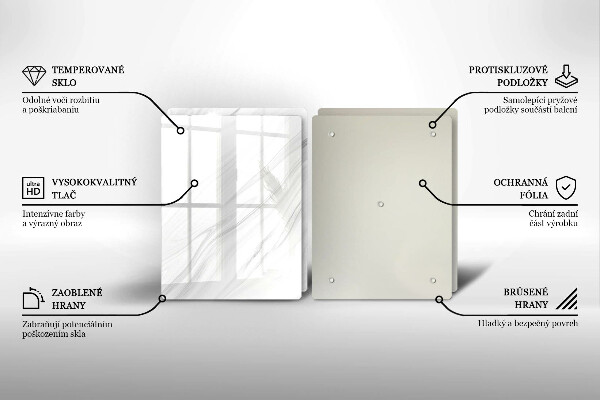 Protector pared cocina Mármol delicado