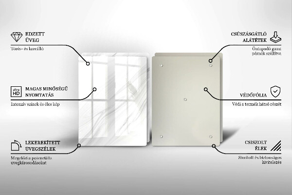 Protector pared cocina Mármol delicado