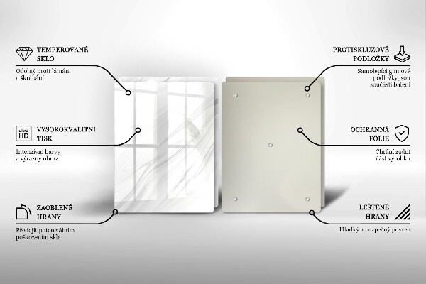 Protector pared cocina Mármol delicado