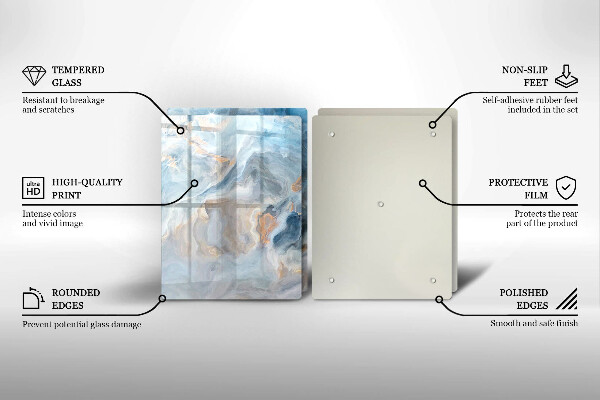 Protector pared cocina Textura de mármol