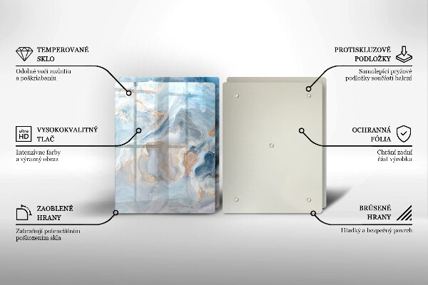 Protector pared cocina Textura de mármol