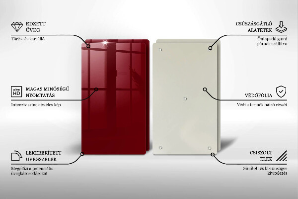 Tapa encimera Color burdeos