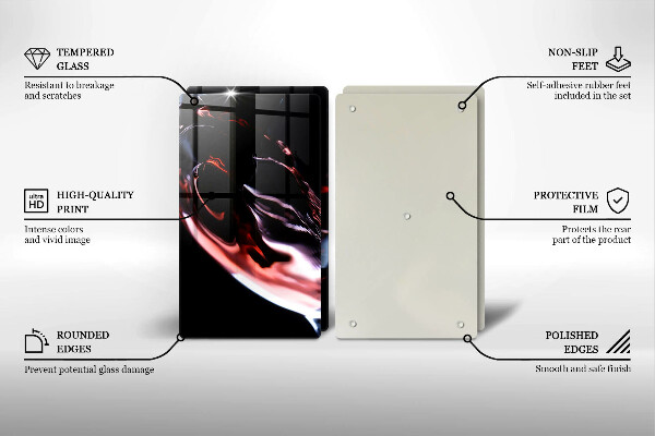 Protector pared cocina Una copa de vino tinto