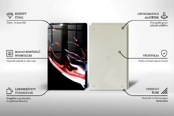 Protector pared cocina Una copa de vino tinto