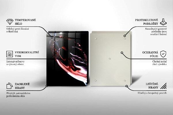 Protector pared cocina Una copa de vino tinto