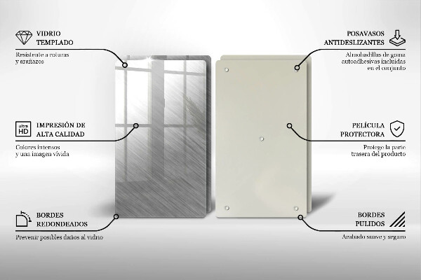 Protector pared cocina Fondo de textura metálica