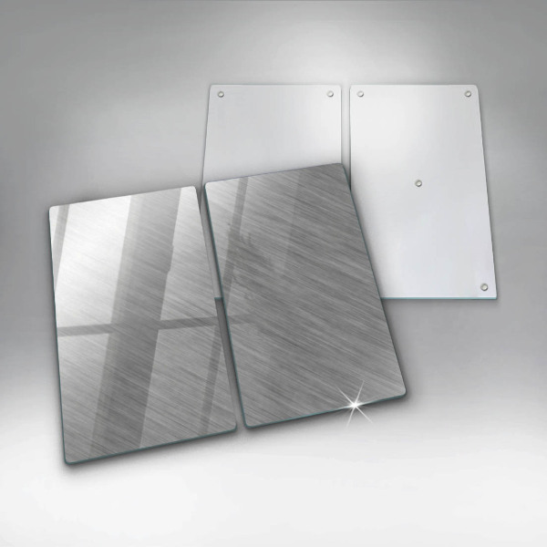 Protector pared cocina Fondo de textura metálica