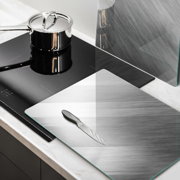 Protector pared cocina Fondo de textura metálica