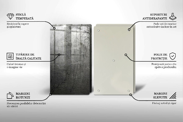 Protector pared cocina Textura metálica