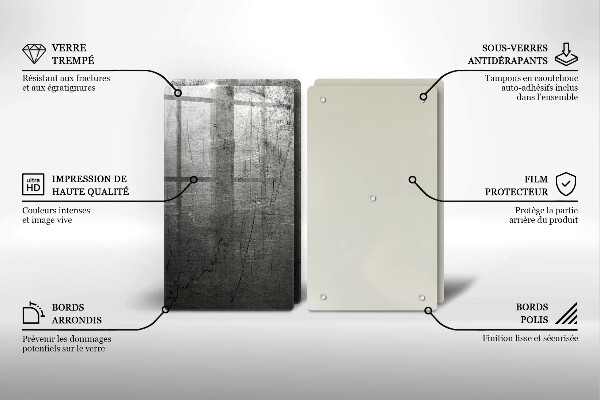 Protector pared cocina Textura metálica