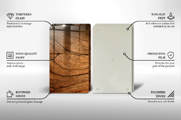 Protector pared cocina Textura de tablero de madera