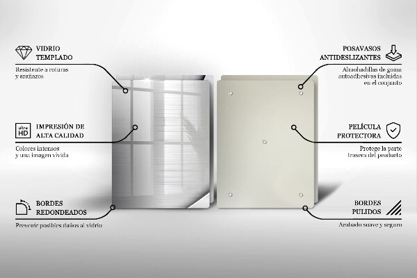 Protector pared cocina Formas metálicas