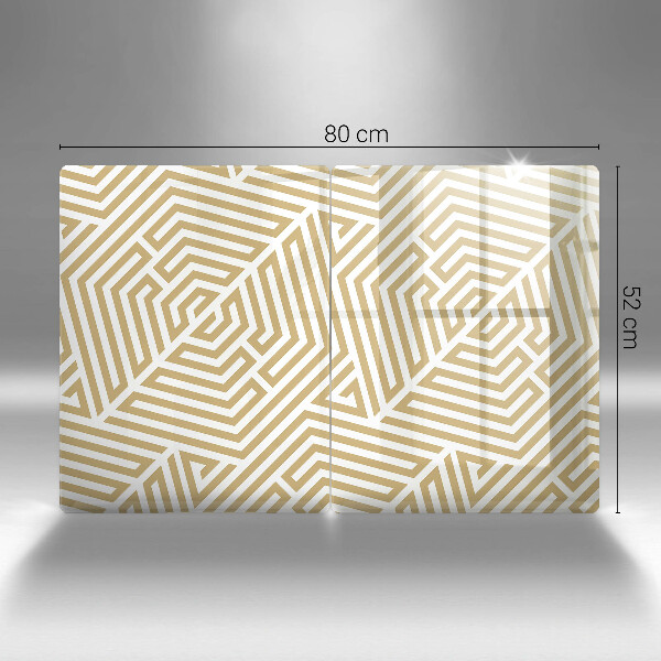Protector pared cocina Líneas geométricas