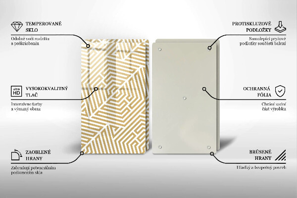 Protector pared cocina Líneas geométricas