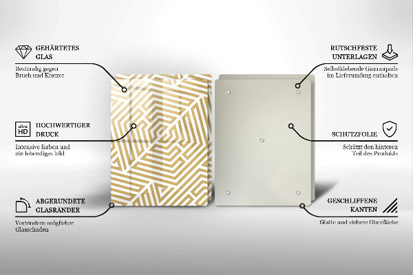 Protector pared cocina Líneas geométricas