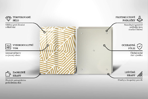 Protector pared cocina Líneas geométricas