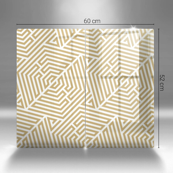 Protector pared cocina Líneas geométricas