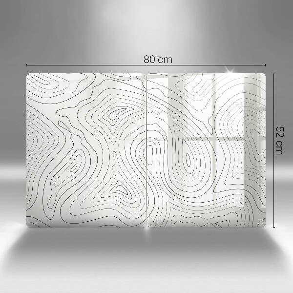 Protector pared cocina Formas abstractas