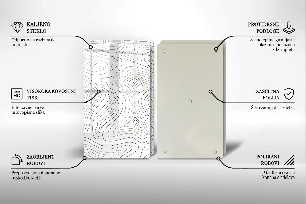 Protector pared cocina Formas abstractas