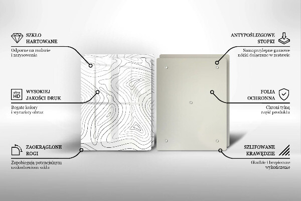 Protector pared cocina Formas abstractas