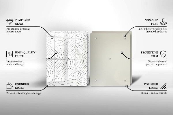 Protector pared cocina Formas abstractas