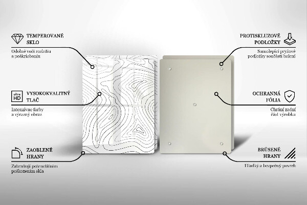 Protector pared cocina Formas abstractas