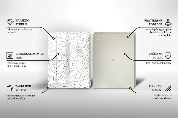 Protector pared cocina Formas abstractas