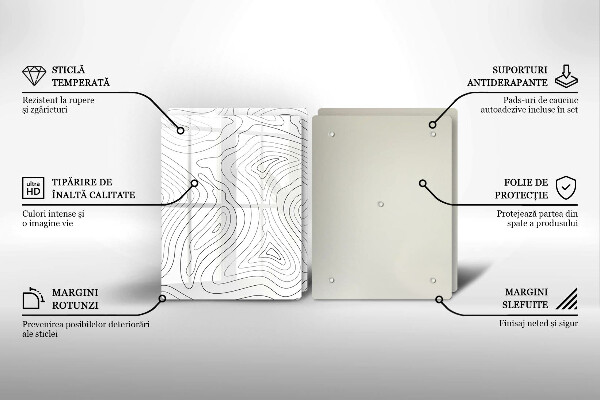 Protector pared cocina Formas abstractas