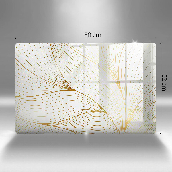 Protector pared cocina Patrón de líneas modernas