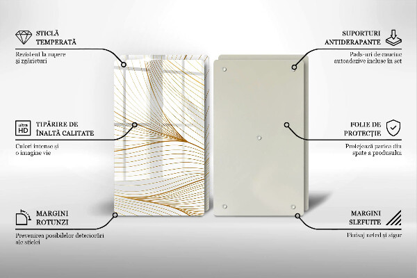 Protector pared cocina Patrón de líneas modernas