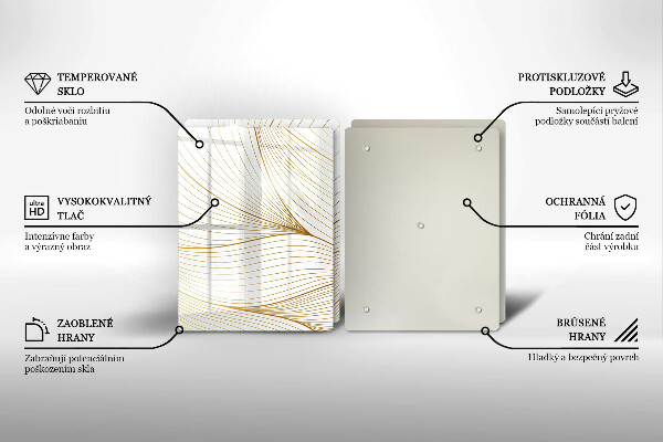 Protector pared cocina Patrón de líneas modernas