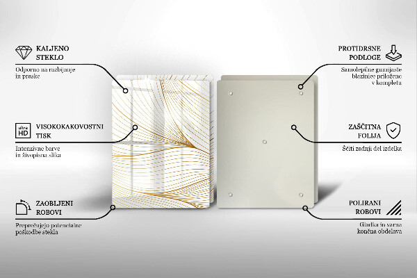 Protector pared cocina Patrón de líneas modernas