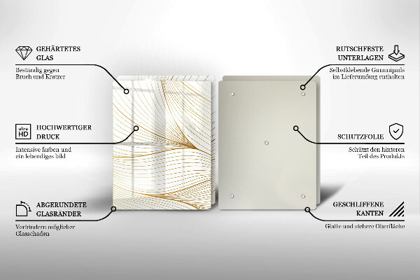 Protector pared cocina Patrón de líneas modernas