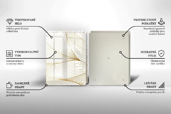 Protector pared cocina Patrón de líneas modernas