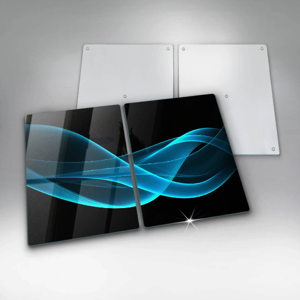 Protector pared cocina Abstracción azul