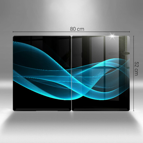 Protector pared cocina Abstracción azul